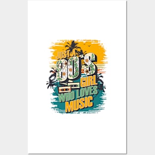 Just a 90s girl who loves music Vintage gift ideas Posters and Art